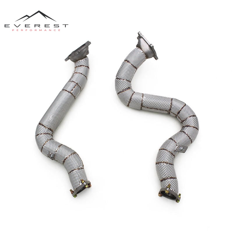 Stainless Steel Turbo Downpipe Racing Header System Exhaust Pipe for Audi A8L D4 4.0T 2011-2023