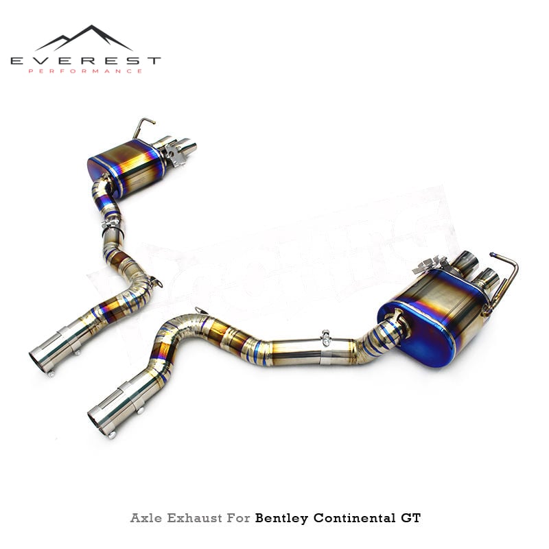 Titanium Exhaust System for Bentley Continental GT V12 6.0T 2018-2024 Valve Muffler Catback Quad Outlet