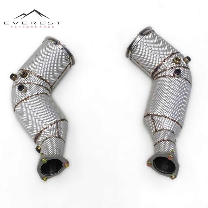 Straight-through Exhaust for Audi S8 D5 4.0T 2020-2024 Stainless Steel Exhaust Pipe Free Flow Header