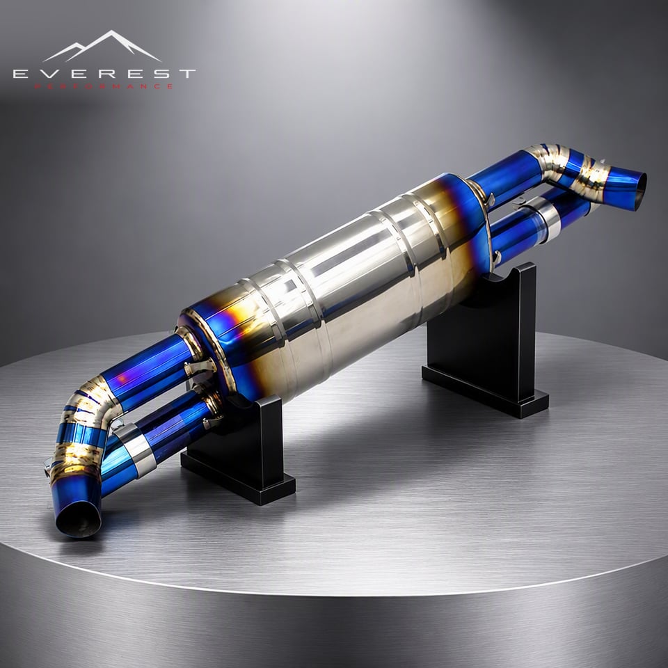 Fit Axle Back Exhaust for Porsche 911 Carrera 991.2 GT2 RS 3.8T 2018-2019 Non Valved Race Exhaust Muffler Pipes
