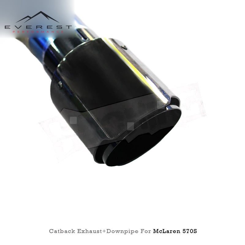 Plug Full Exhaust for Mclaren 540 Coupe/540C/570S/570GT 3.8T 2015+ Enhanced Sound Titanium Catback Cat Downpipe