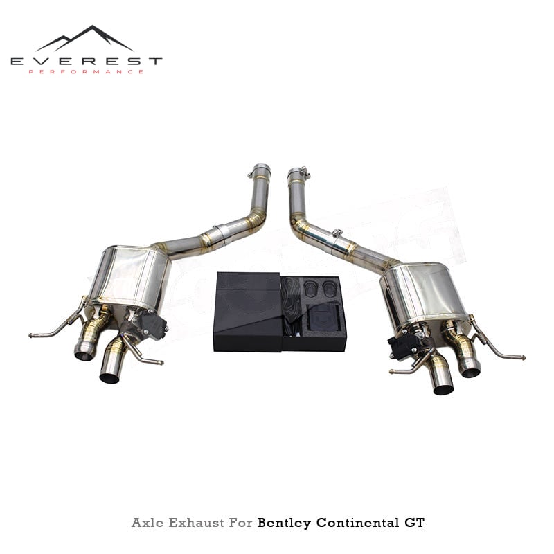 Valvetronic Exhaust System for Bentley Continental GT W12 6.0T 2004-2013 Lightweight Titanium Catback with Electronic Valve