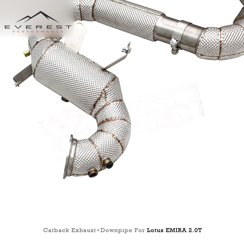 SS304L Exhaust Pipe System for Lotus EMIRA 2.0T 2021-2025 Downpipe with Catalyst/Catback Exhaust/Catback Exhaust+Downpipe