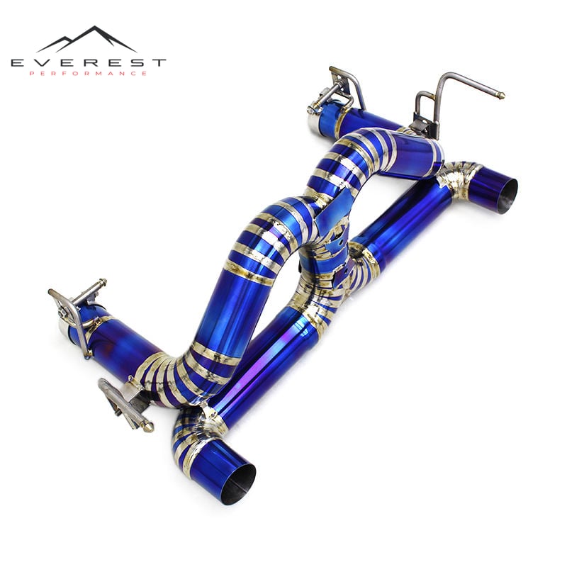 Street Car Catback Muffler for Ferrari 488 2015-2019 Dynamic Sound Titanium Pipe Alex Back Exhaust Flow System Exhauster
