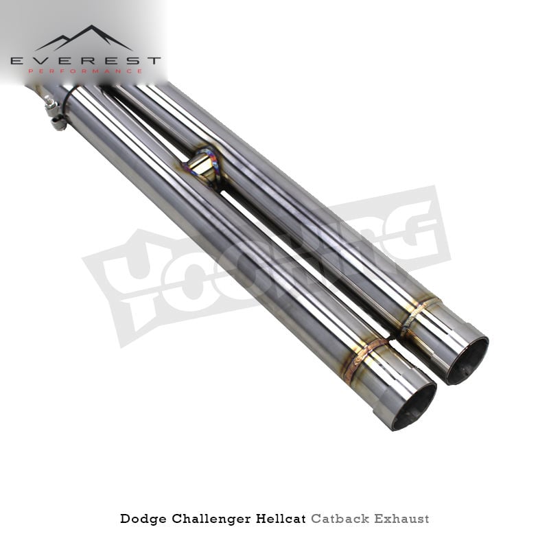 SS304L Exhaust Pipe System for Dodge Challenger Hellcat Widbody SRT 6.2T 2016-2022 High-quality Vacuum Valves Catback Exhaust