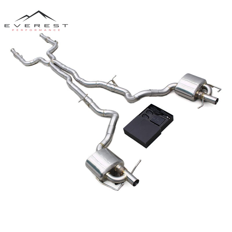 Stainless Steel Exhaust Pipes for Mercedes-Benz AMG C43 W205 3.0T 2020-2024 Catback Valvetronic Muffler With Remote Control