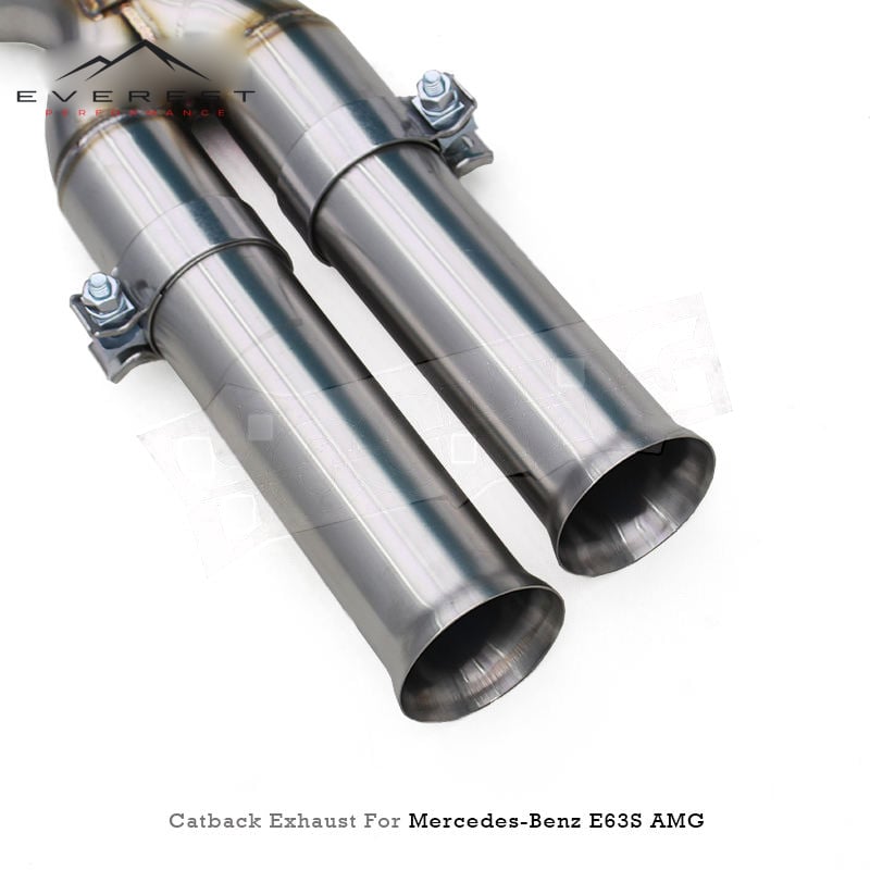 SS304 Exhaust Pipe System for Mercedes-Benz E63/E63S W212 AMG 2008-2013 Valvetronic Muffler Catback Exhaust