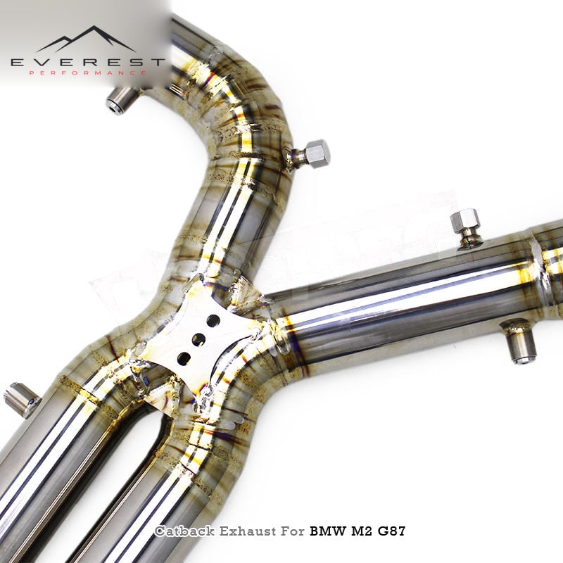 Titanium Performance Valvetronic Muffler Exhaust Pipe System for BMW M2 G87 3.0T S55 2024 Double Resonator With OPF