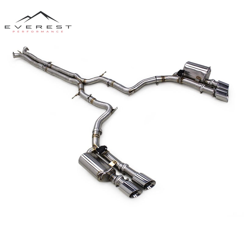 Exhaust Pipe System for Porsche Panamera 971 2.9T 2017-2023 Stainless Steel Catback Exhaust Pipe Muffler with Valve Control