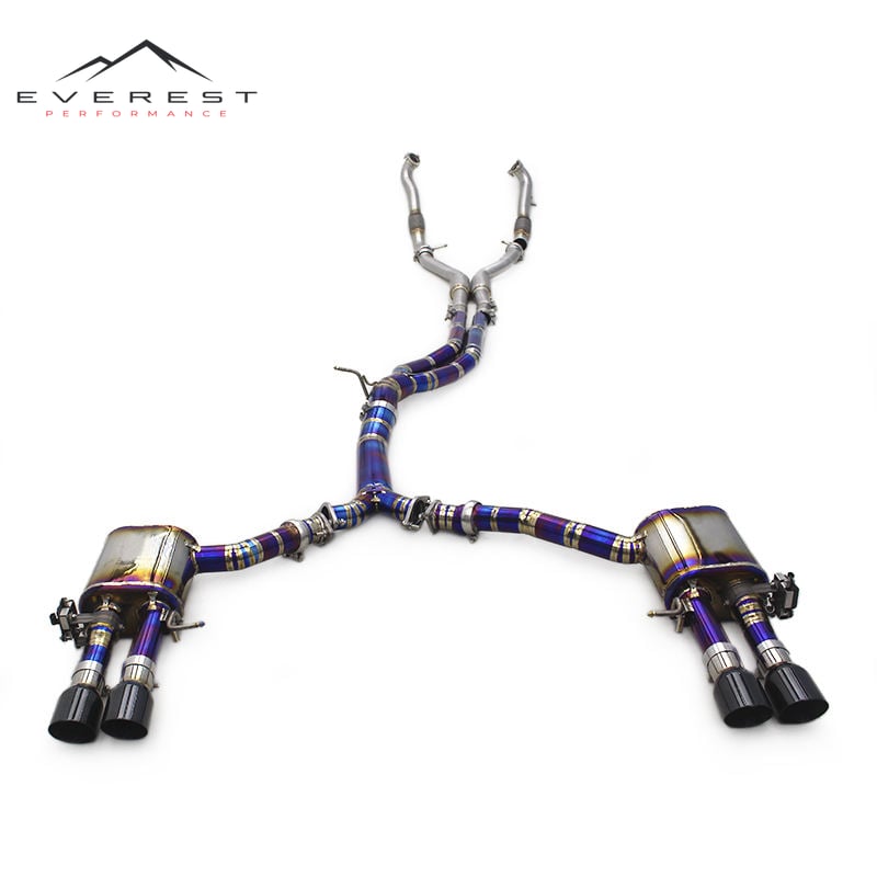 Performance Valvetronic Catback for Audi S4/S5 B9 3.0T 2019-2023 Titanium Catback Muffler Exhaust System With SUS304 Front Pipe