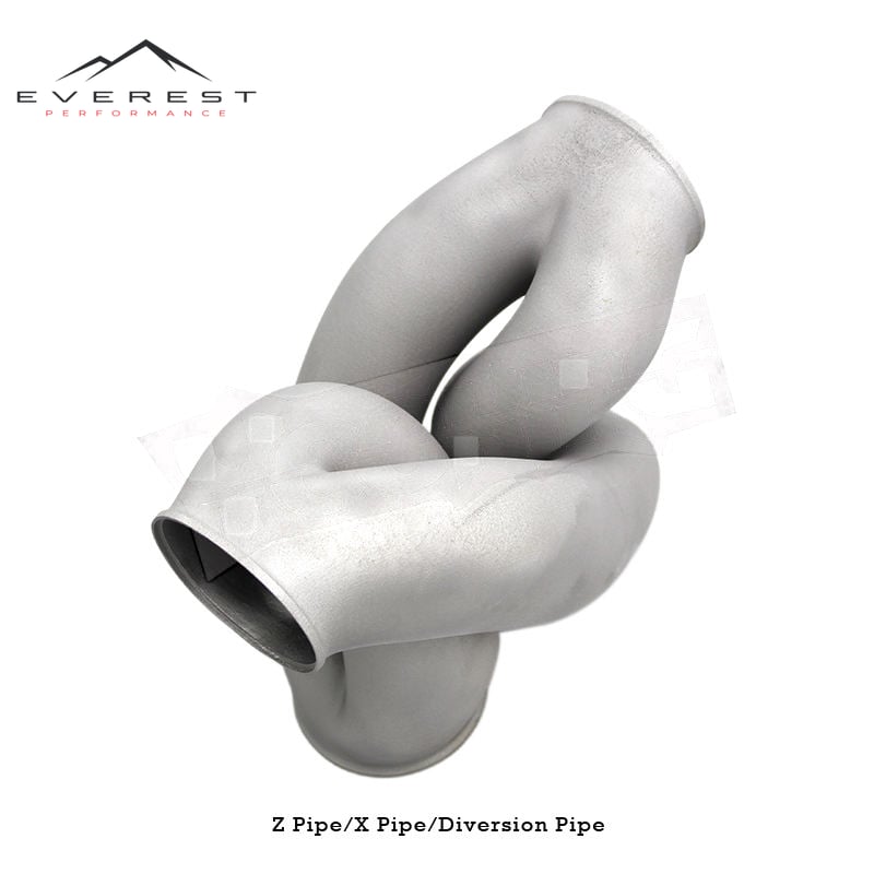 Custom SS316 Universal Z/X/Diversion Pipes with 3D Scanfor All Car Models with 2.5''/2.76''/3''/3.5'' Supercar Style Z-Pipe