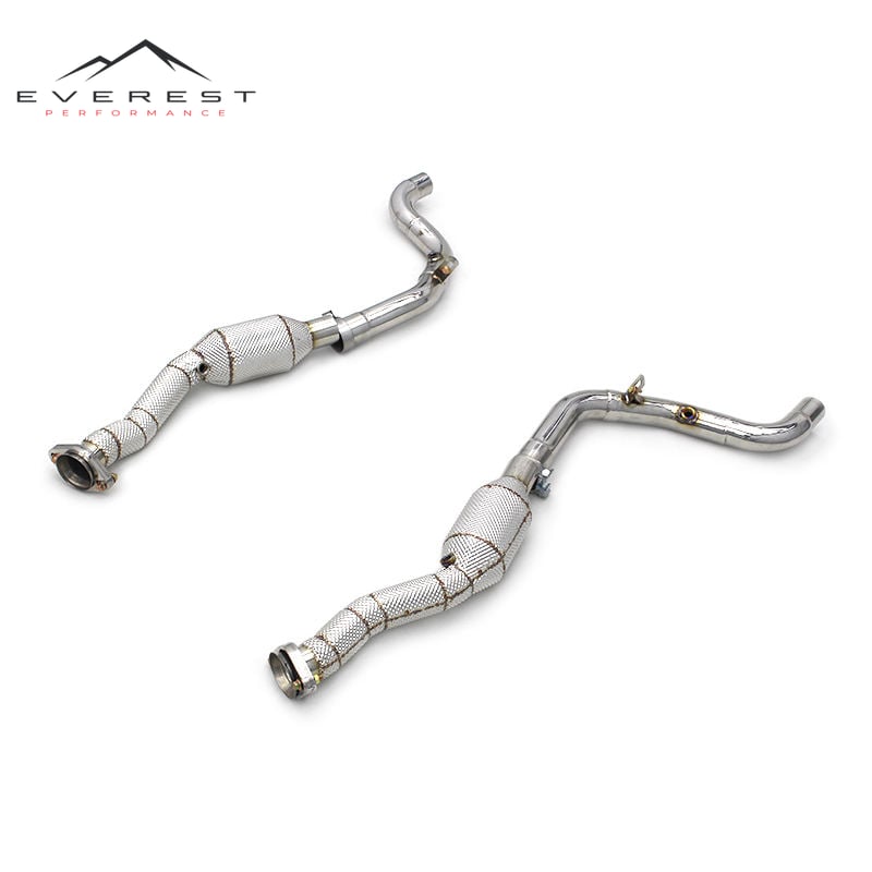 Stainless Steel Exhaust Pipes for Land Rover Range Rover Sport SVR 5.0 2009-2017 Downpipe With Heat Shield