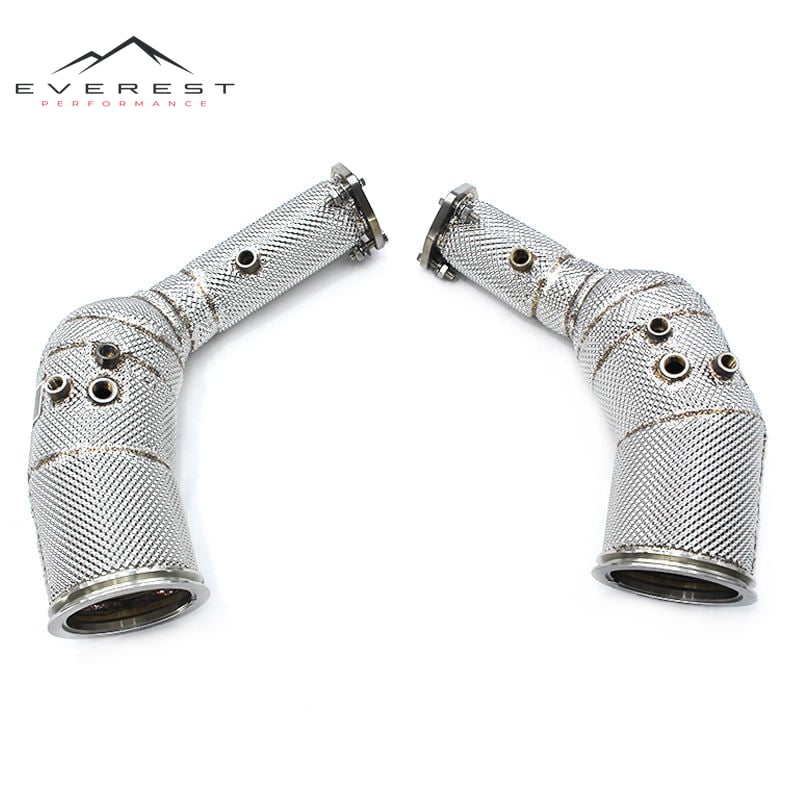 Exhaust Downpipe for Audi RS6/RS7 C8 4.0T 2021-2022 Stainless Steel Exhaust Catalytic Converter Exhaust Pipes