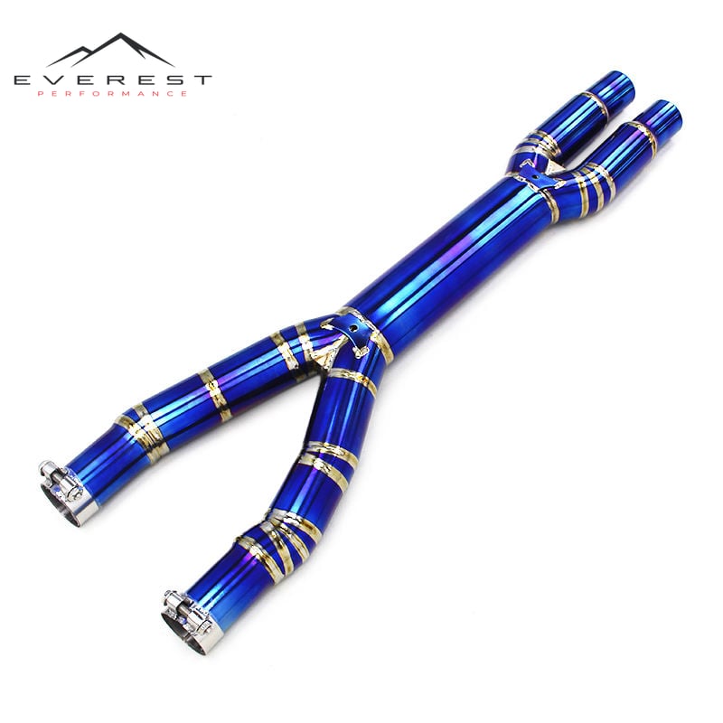 Race High Performance Middle Pipe for Ferrari California 4.3L 2009-2014 Titanium Lightweight Merge X-pipe Exhaust System