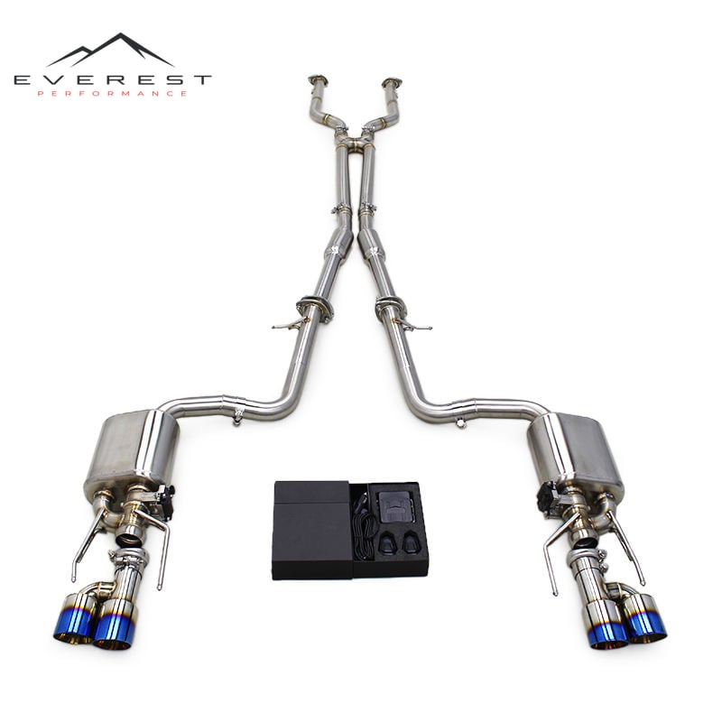 Custom Valvetronic Exhaust System for Lexus LS460/LS460L 4.6L 2006-2012 Sport Car X Pipe Stainless Steel Valved Catback Muffler
