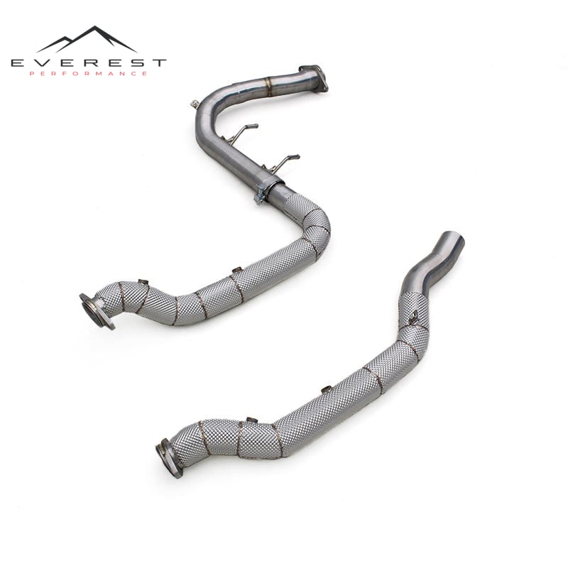 Stainless Steel Exhaust Downpipe for Ford F150 Raptor V6 3.5TT 2015-2019 Downpipe With Heat Shield Auto Part