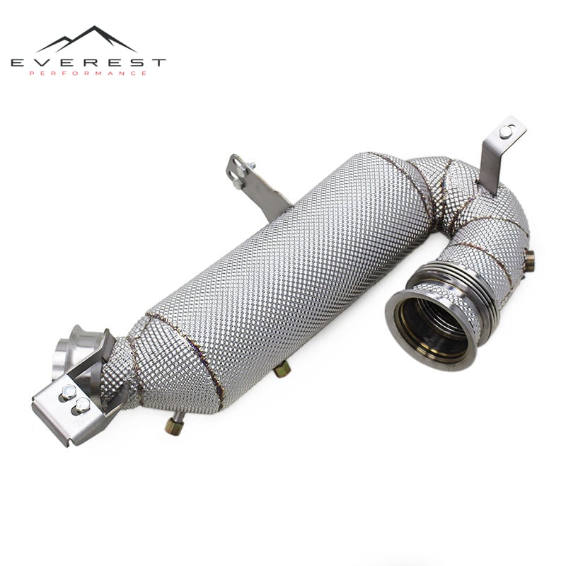 Plug and Play Exhaust Pipes for Mercedes-Benz AMG GT53 3.0T 2019-2024 Stainless Steel Catted Downpipe With Heat Shield