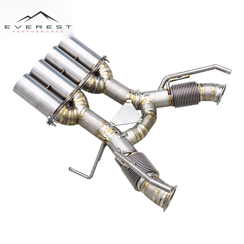 Enhanced Power Direct Catback for Mclaren 765LT Coupe/Spider 4.0T 2020+Titanium Alloy Exhaust Pipes
