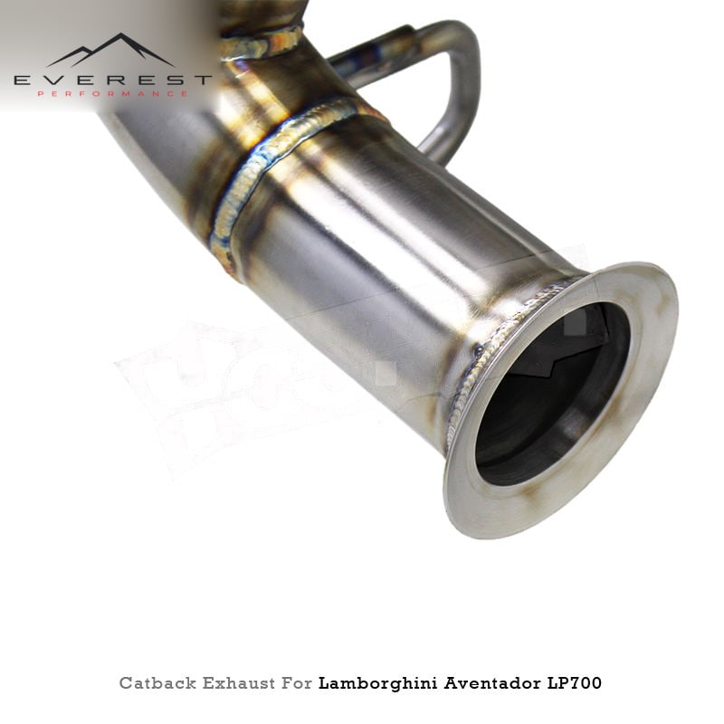 Custom SUS304 Pipe Rear Section Exhaust for Lamborghini Aventador LP700 LP750SV 6.5L 2011-2016 Valve Axle Exhaust System