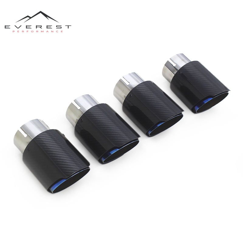 Stainless Steel Exhaust Tips for BMW M3/M4 Carbon Fiber Universal Tail Throat Exhaust Pipe Stainless Steel Pipes