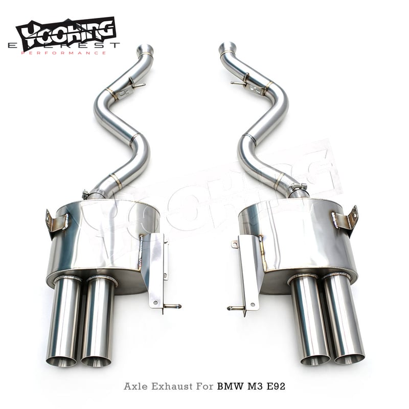 Stainless Steel Axle Back Muffler for BMW M3 E90/E92/E93 V8 4.0L 2008-2013 Auto Tuning Exhaust Pipes