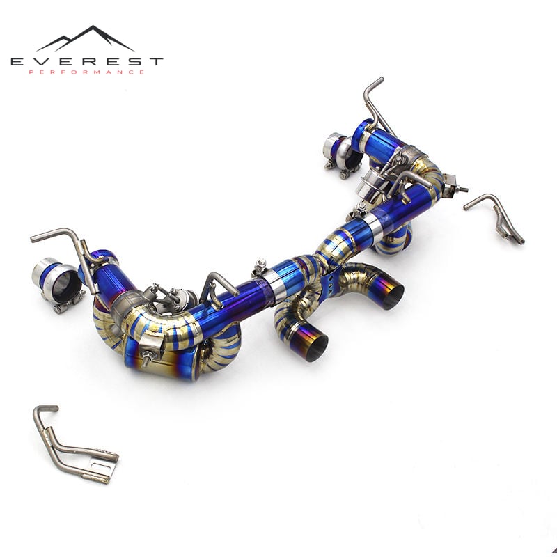 Custom Exhaust Titanium Pipes Muffler for Ferrari 458 4.5 2009-2016 With Valved Control Exhaust System Car Parts Escape