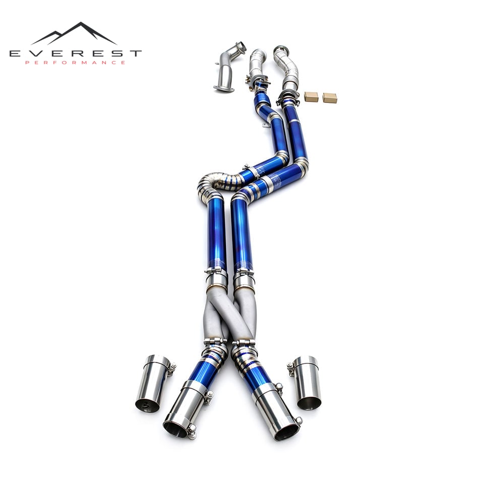 Equal Length Mid Pipe With Z Pipe for BMW M2/M3/M4 G80/G82/G87 3.0T 2021-2026 Titanium Exhaust With SUS304 Downpipe