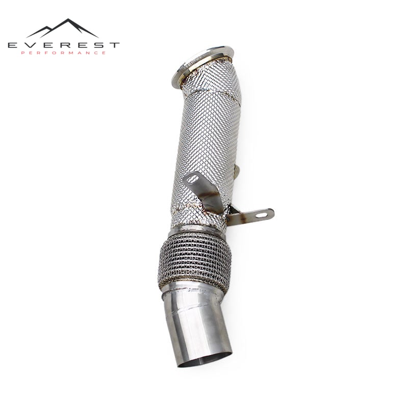 Racing Straight Downpipe for BMW X5 F15 N55/N54/M40i/B48/2.0T/3.0T 2014-2018 Stainless Steel Free Flow Exhaust Pipe System