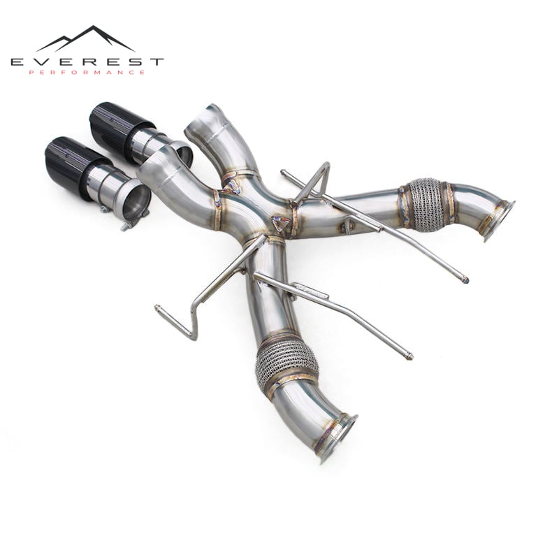Stainless Steel Rear Muffler Pipe for Mclaren 750S 4.0T 2020-2025 Straight Exhaust Pipe Racing Car Exhaust System