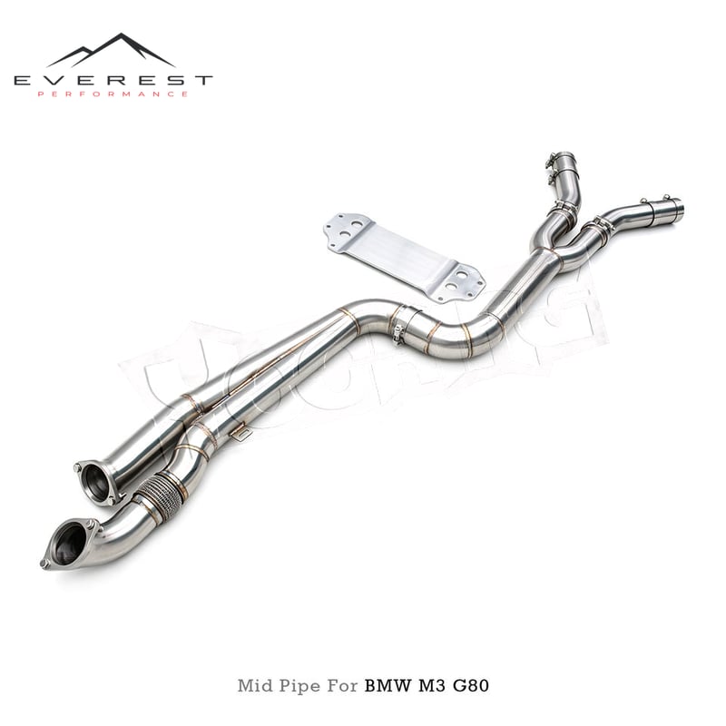 Custom Stainless Steel Single Midpipe for BMW M2/M3/M4 G80/G82/G87 3.0T 2020-2023 Dynamic Sound Exhaust System 3/3.5 Inch
