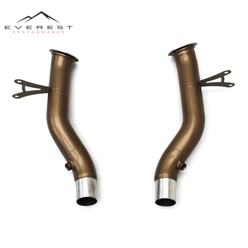 Racing Exhaust Downpipe for Ferrari 458 4.5 2013-2016 Performance Free Flow Down Pipe With Ceramic Insulation Straight Header