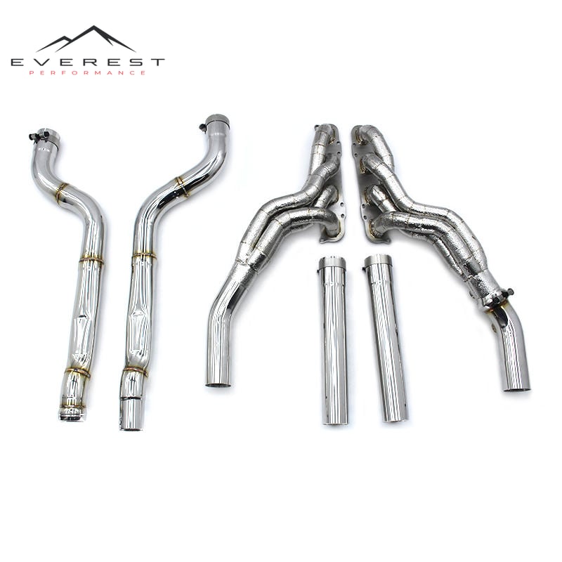 Performance Manifold Headers for Mercedes-Benz C63 AMG W204 6.2L 2012-2015 Stainless Steel Downpipe Mid Pipe