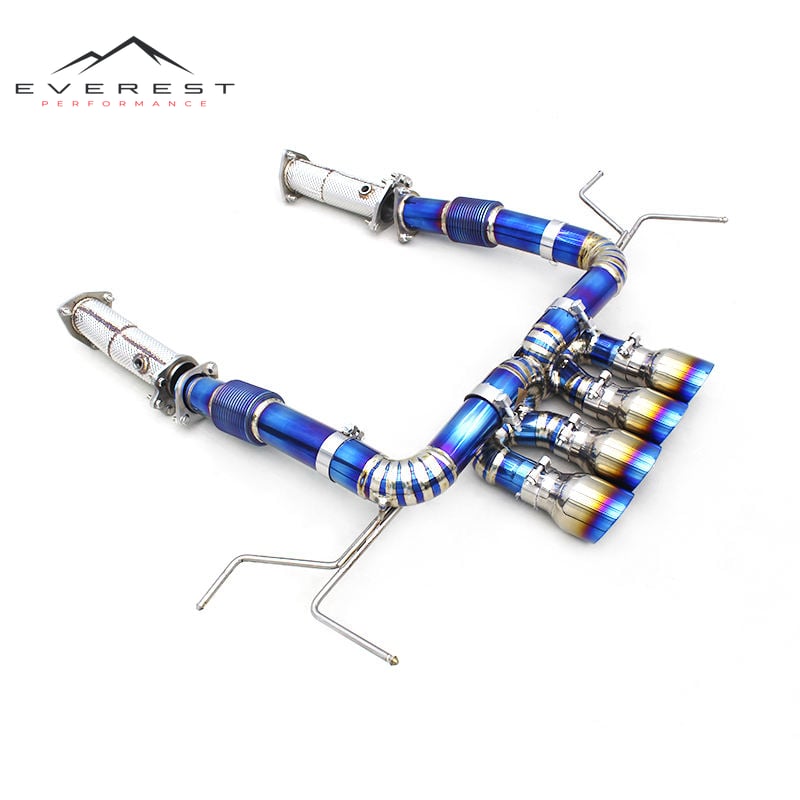 SUS304 Free Flow Pipe for Chevrolet Corvette C8 Z06 2019-2025 Titanium Catback Exhaust Pipe
