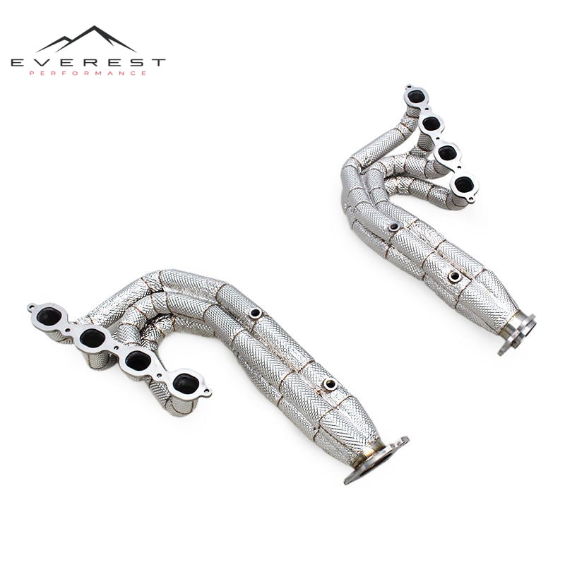 Custom Exhaust Header for Chevrolet Corvette C8 Z51/Z06 Extended 6.2L 2019-2025 Heat Shield Equal Length Exhaust System