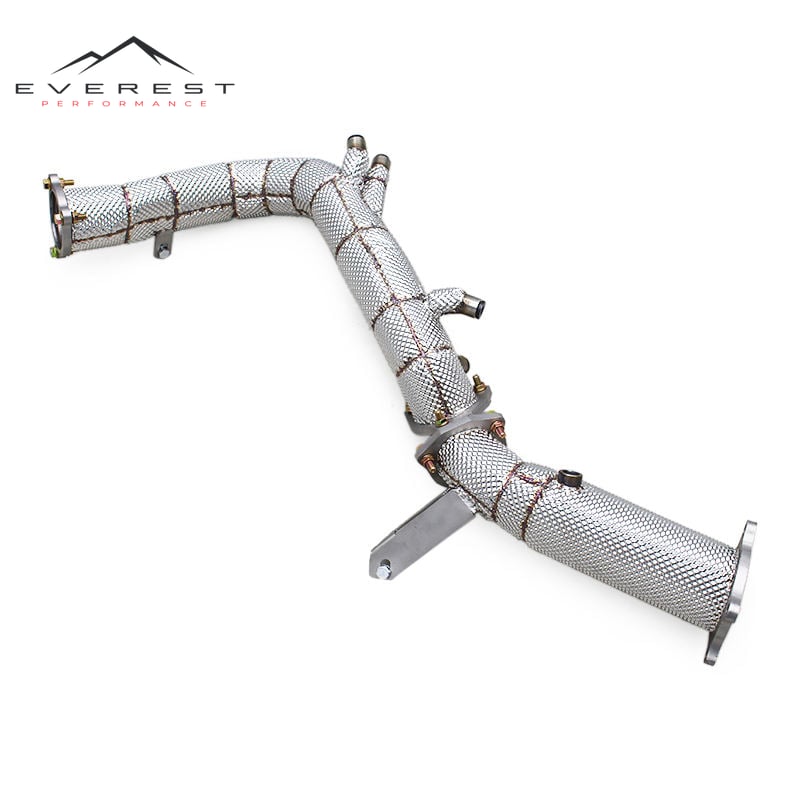 Free Flow Exhaust Pipe for Audi A5 2.0T 8W 2021-2023 Turbo Engine Downpipe Stainless Steel Exhaust System with OPF