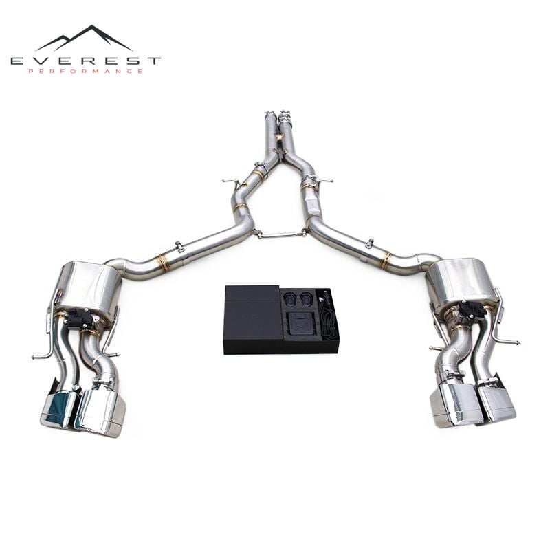 Racing Valve Exhaust Catback System for Mercedes-Benz CLS63 AMG W218 5.5 2013-2017 SS304 Muffler Exhaust With Remote Control
