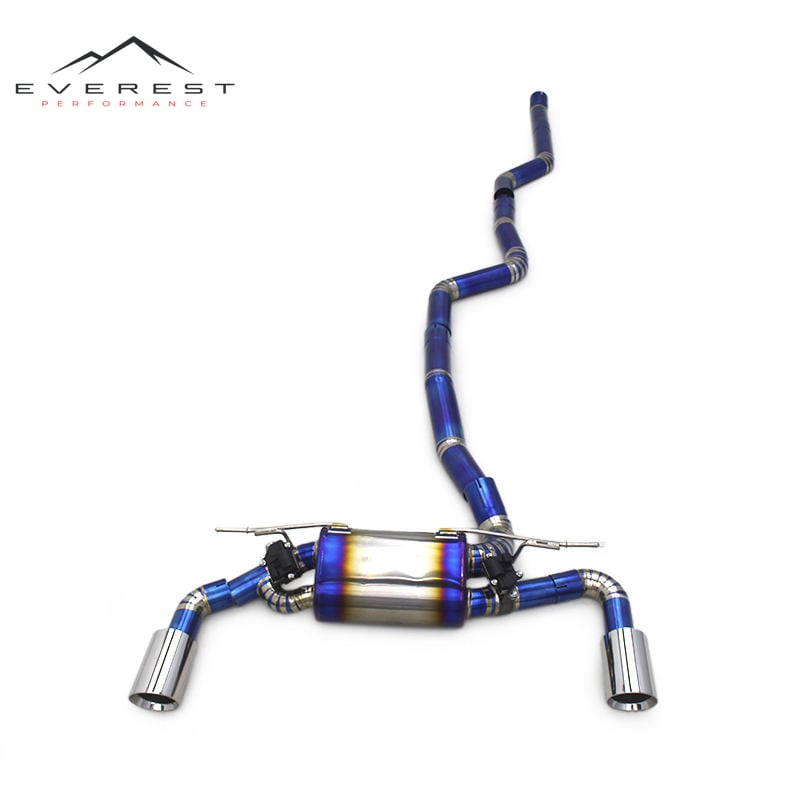 Titanium Valved Catback Muffler for BMW M140i B58 3.0T 2017-2023 Tuning Sport Car Burnt Blue Valvetronic Exhaust System