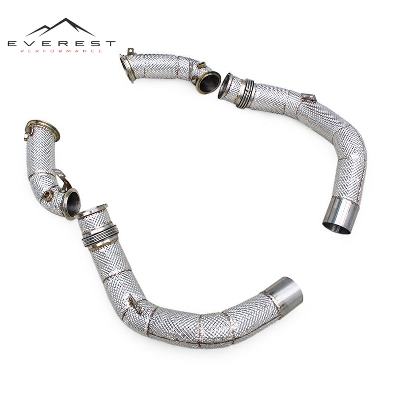 Racing Car Exhaust System for BMW X5M/X6M/M8 F91/F95/F96 Stainless Steel Exhaust Pipe Free Flow Exhaust Downpipe