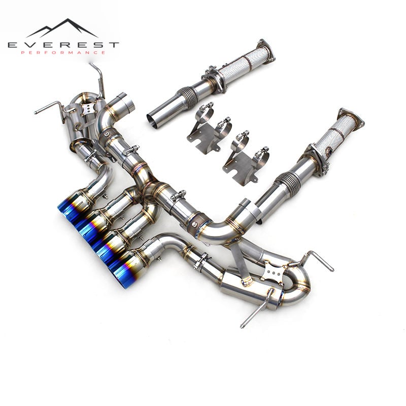 Valve Exhaust Pipes for Chevrolet Corvette C8 Z06 2019-2025 Stainless Steel Catback Muffler Free Flow Downpipe