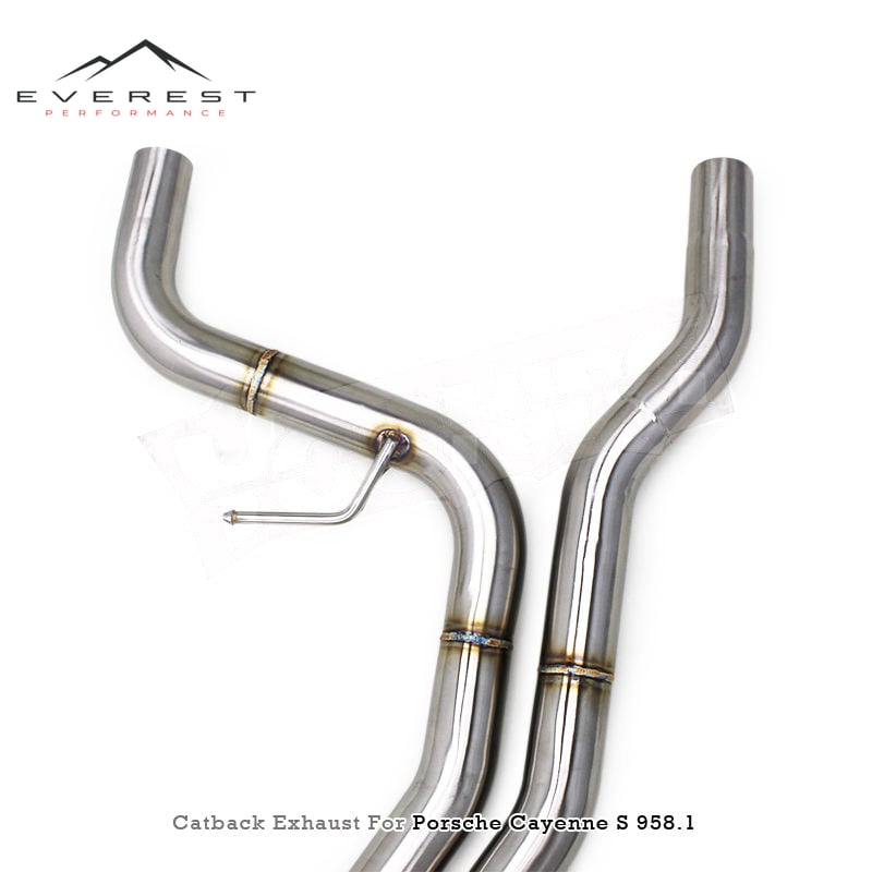 Stainless Steel Electronic Valve Muffler Exhaust Pipes for Porsche Cayenne S 958/958.1 3.0T 2011-2017 Controller System