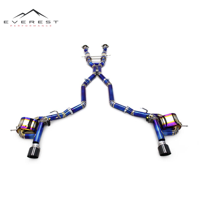 Catback Exhaust for JEEP Grand Cherokee 6.4L 2011-2020 Titanium Muffler Escape With Carbon Fiber Tips Car Exhaust System