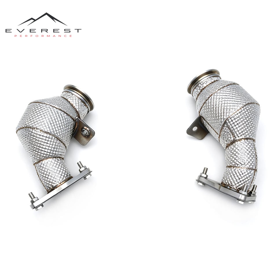 Direct Fitment Test Pipe for Nissan 400Z 3.0T 2021-2024 Heat Shield Straight Downpipe Stainless Steel Turbo Exhaust Pipe