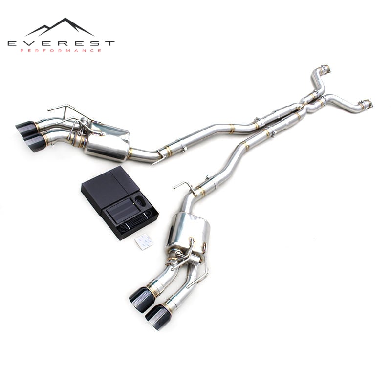 Custom Supersport X Pipe Exhaust for Chevrolet Camaro ZL1 6.2L 2010-2015 Valved Sport Exhaust System With Black Tip