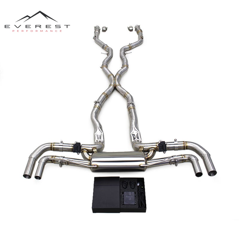 Valvetronic Cat Back Pipe for Mercedes-Benz GLE580 4.0L 2016-2024 X Pipe Tuning Sound Exhaust System Electric Muffler