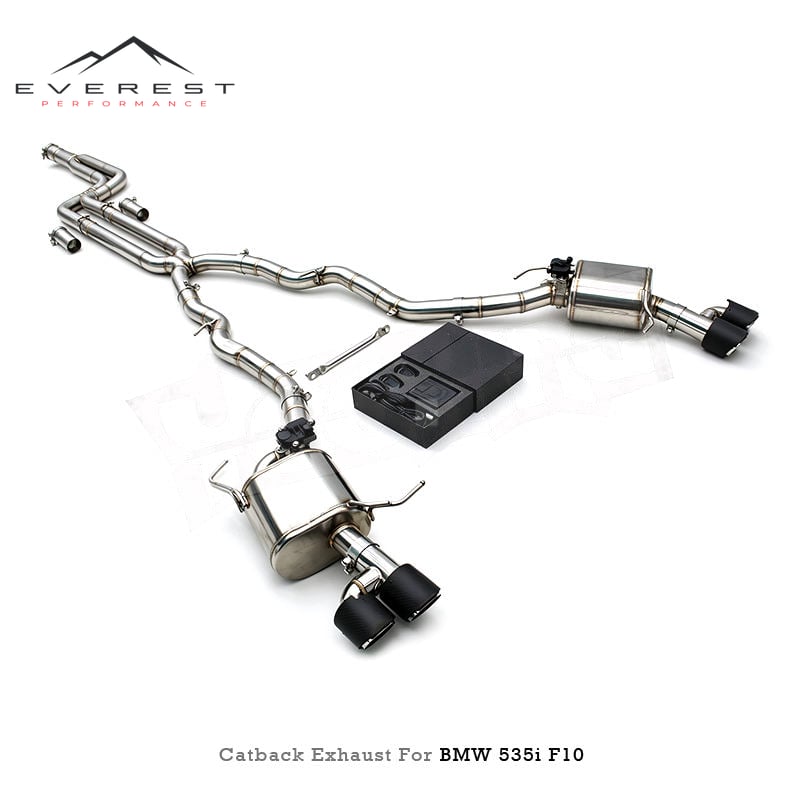 Racing SS304L Catback Exhaust Pipe System for BMW 528GT/535i/535GT F10/F18 3.0T N54/N55 2011-2017 Racing Car X Pipe Valvetronic