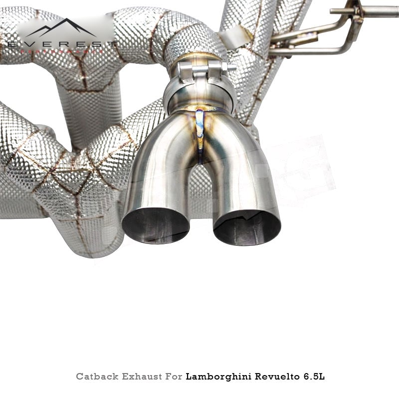 Stainless Steel High Quality Exhaust Pipe System for Lamborghini Revuelto 6.5L V12 2023-2025 Valves Muffler Catback