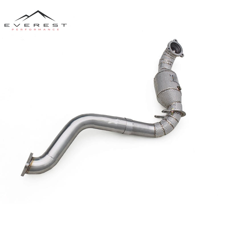 SS304 Exhaust Downpipe for Benz A35 CLA35GLB35GLA35 2.0T 2020-2021High Flow Catted Downpipe 100/200/300 Cell