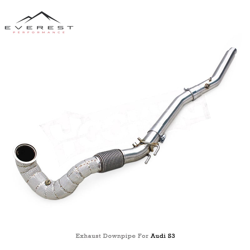 Downpipe Exhaust System for Audi S3 8Y 2.0T 2020+ With OPF Stainless Steel Heat Shield Front Tube