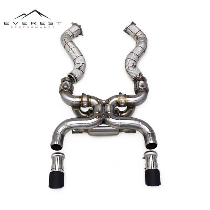 Muffler Catback Vacuum Valve Exhaust System for Mclaren 720S 4.0 2017-2019 Stainless Steel Direct Downpipe