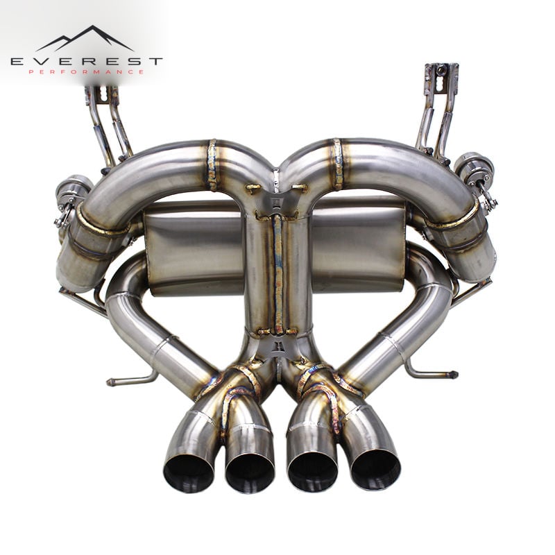 Stainless Steel Exhaust Pipe System for Lamborghini Aventador LP700 LP750SV 6.5L 2011-2016 Valved Axleback Muffler